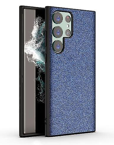 حالة متوافقة سامسونج غالاكسي S23 الترا / S23 زائد / S23 الظهر السلس النسيج المضادة للانزلاق صدمات القماش الفن نمط