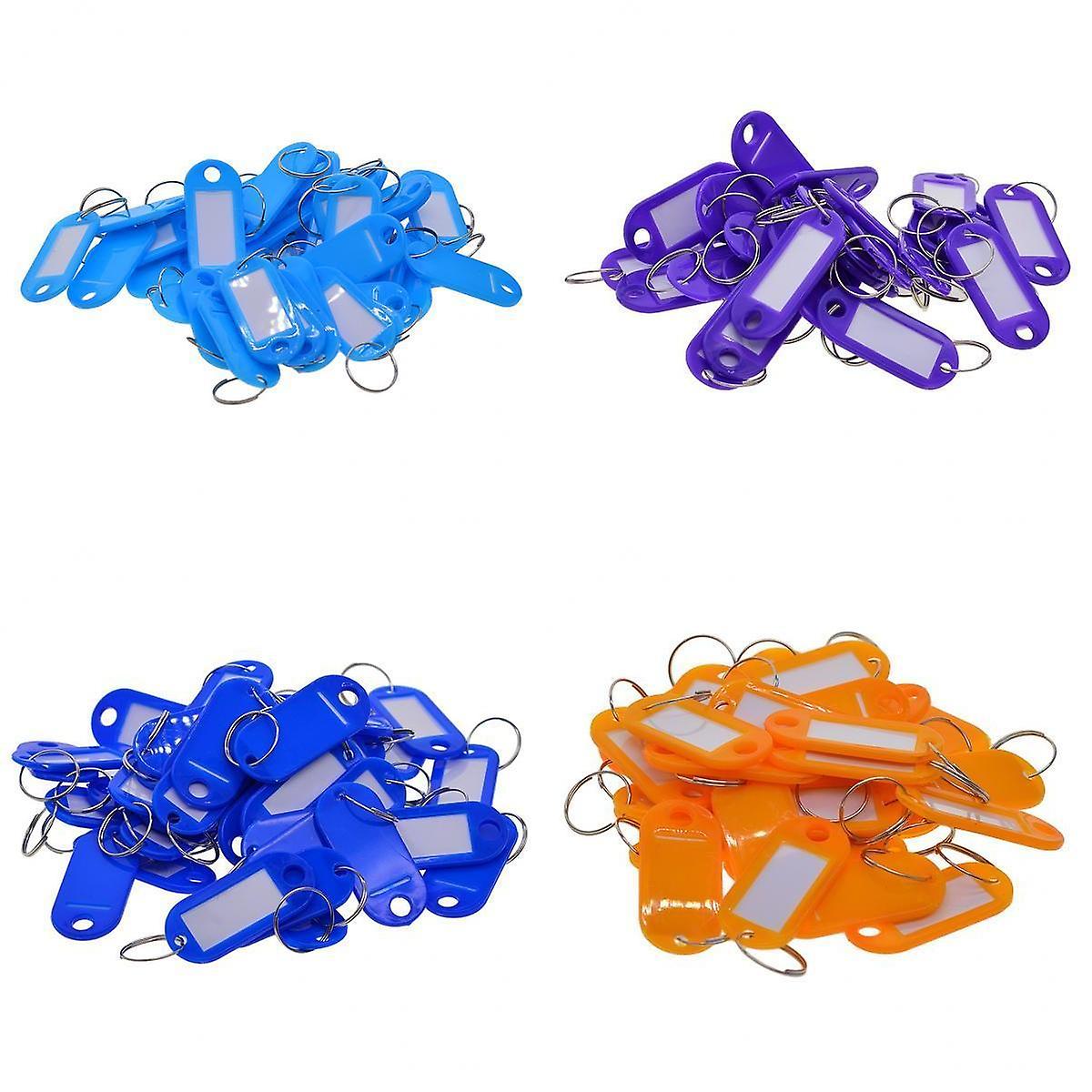 200pcs Removable Waterproof Key Tags ID Name Card Tags Mark Labels Mixed