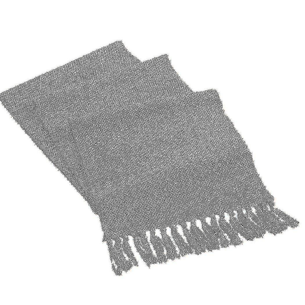 Farmhouse Table Runner, Vintage Rustic Table Runner, Cotton Braided Coffee Table Runner, Beige Wove