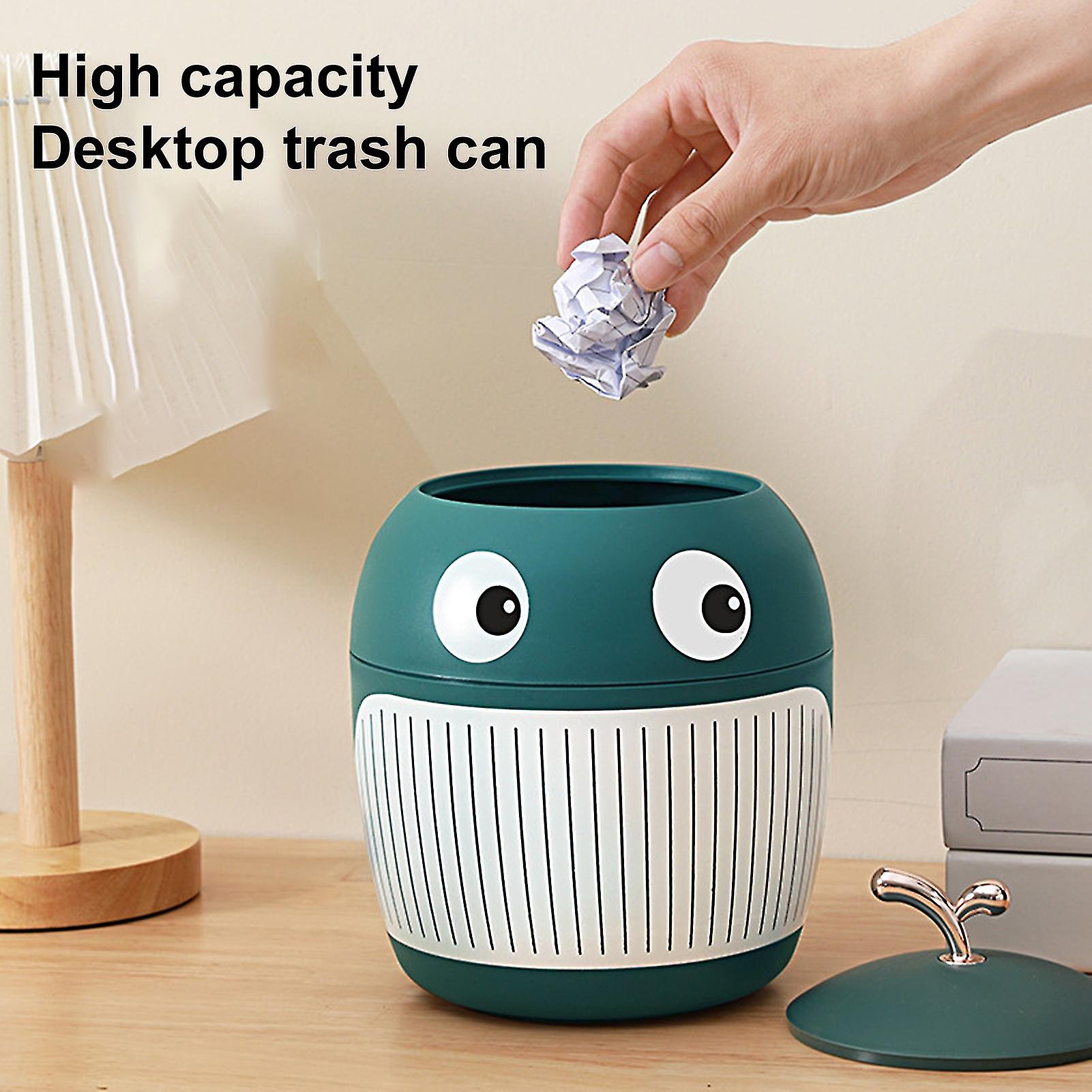 Desktop Trash Can Mini Size Home Decoration Reusable Waste Bin