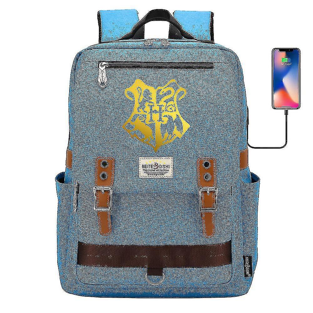 Harry Potter Bronzing Leisure Travel Backpack Large Capacity Backpack Laptop Basic Bag