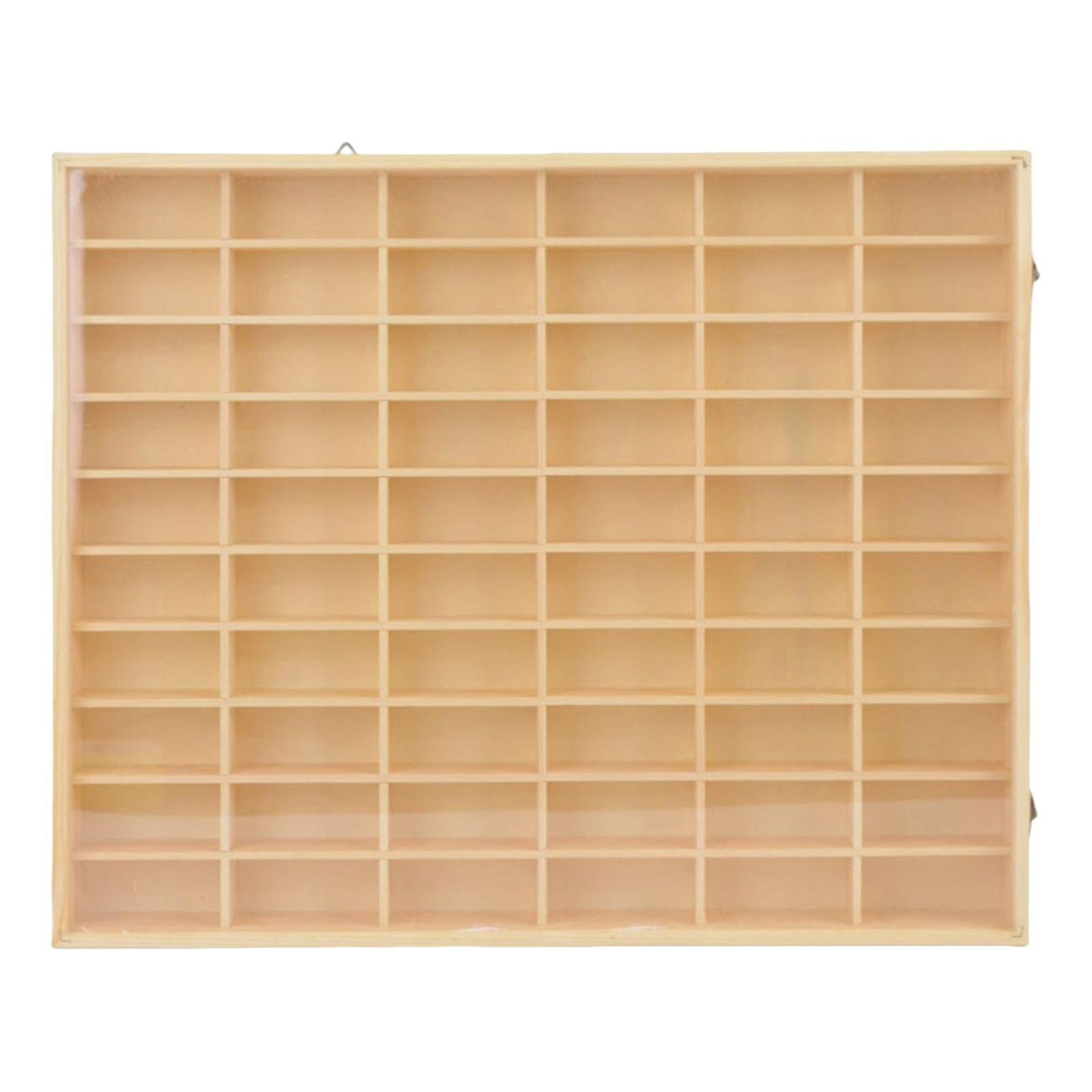 アクションフィギュアディスプレイショーケース収納ウッドダイキャストおもちゃ60グリッド