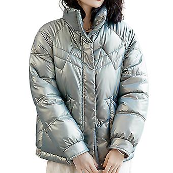 Women's Winter Warm Coat  Korean Style Loose Long Sleeve Outwear Suitable For Friends Gathering Wear