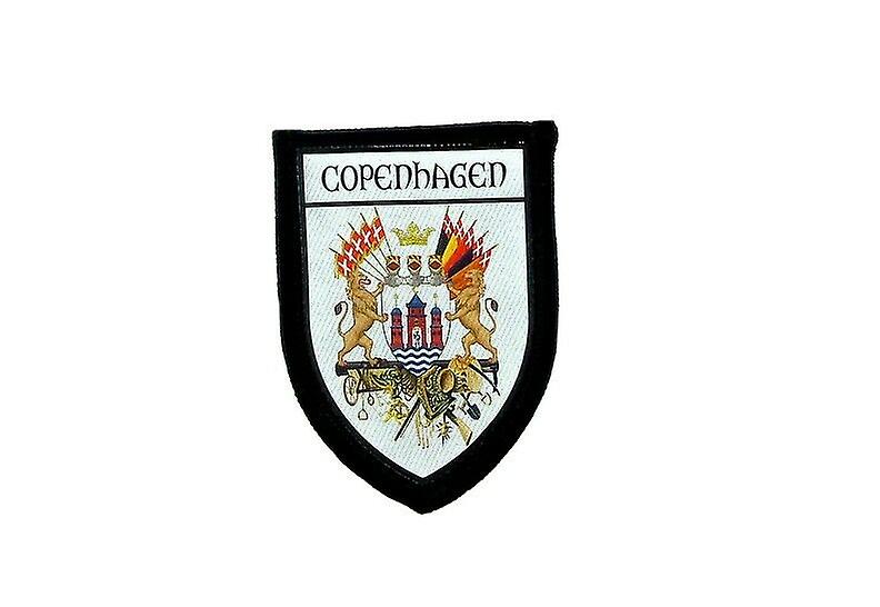 盾牌刺绣热刺绣打印武器大衣补丁标志哥本哈根丹麦
