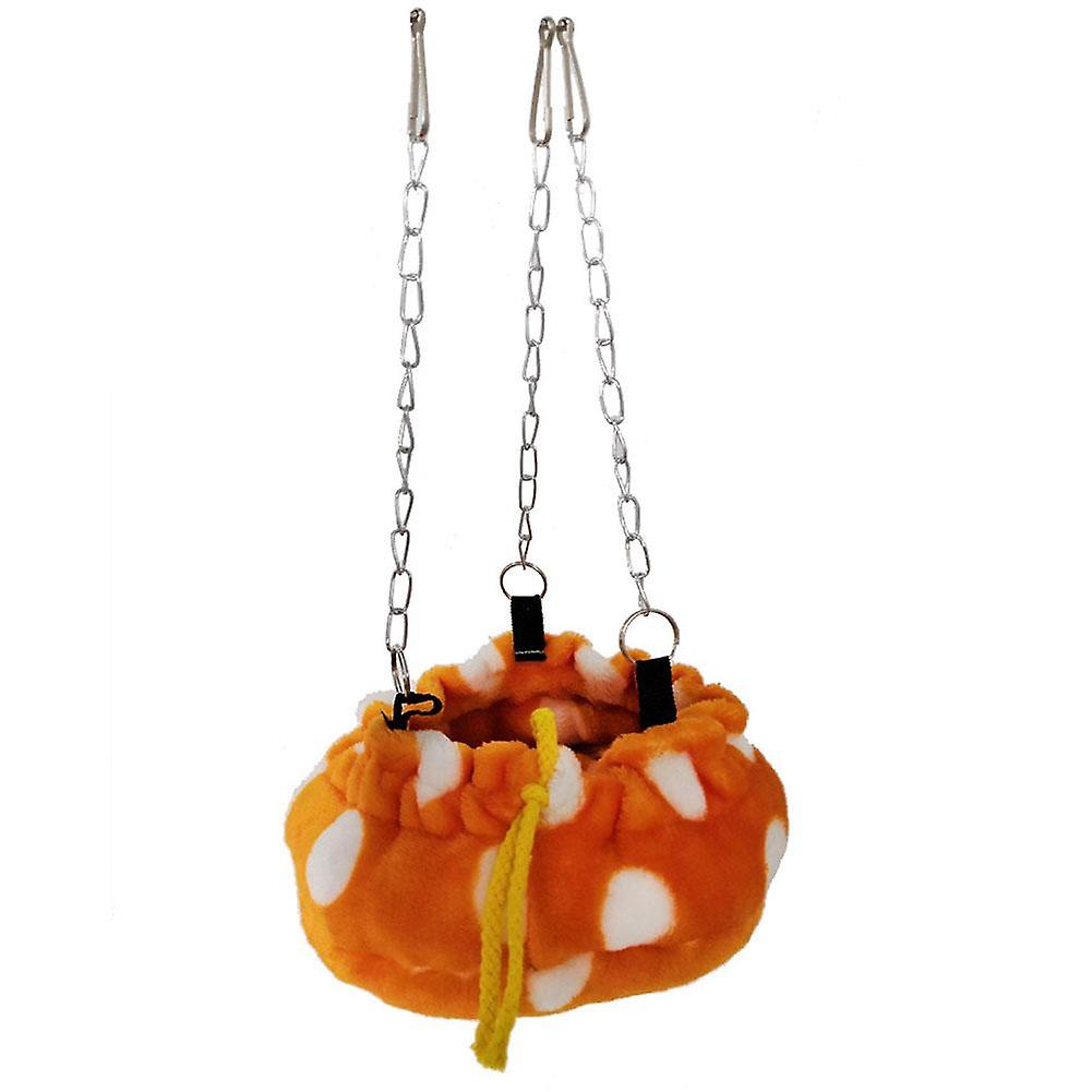 ZHOUBA Dot Pet Hamster Squirrel Bird Hammock Hanging Bed Nest Sleeping Bag Cage Decor