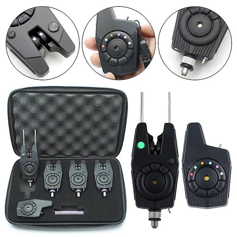 Carp Fishing Tools Bite Alarm Indicator With Remote Receiver Kit Fishing Rod Connect Equipment For Carp Bait Feeder Alert Bells