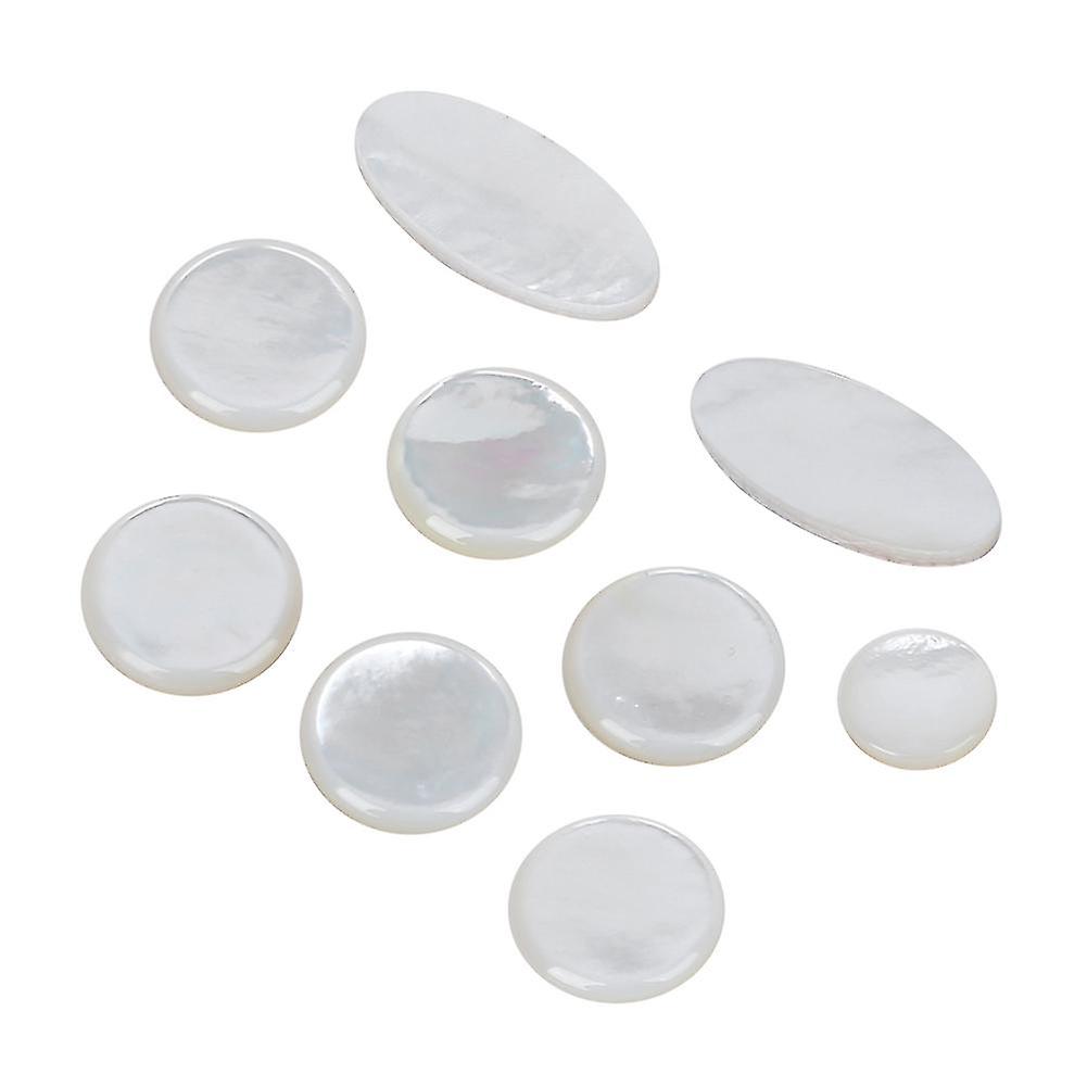 Ensemble de 9 boutons de saxophone blancs, accessoires pour instruments de musique