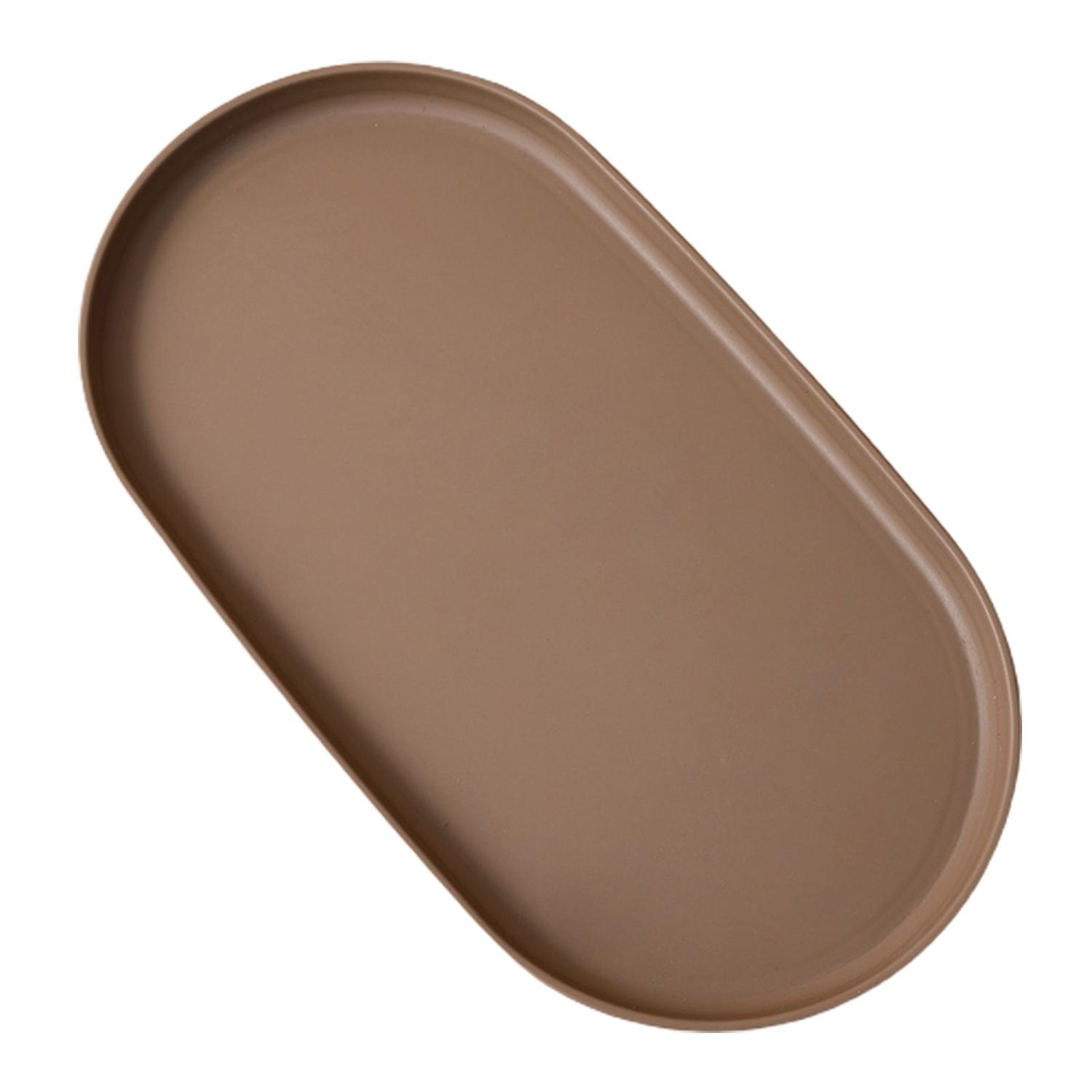 Dessert Tray BPA Free Simple Style Storage Tray Oval Storage Tray Dish Dinner Plate Kitchen Supplies