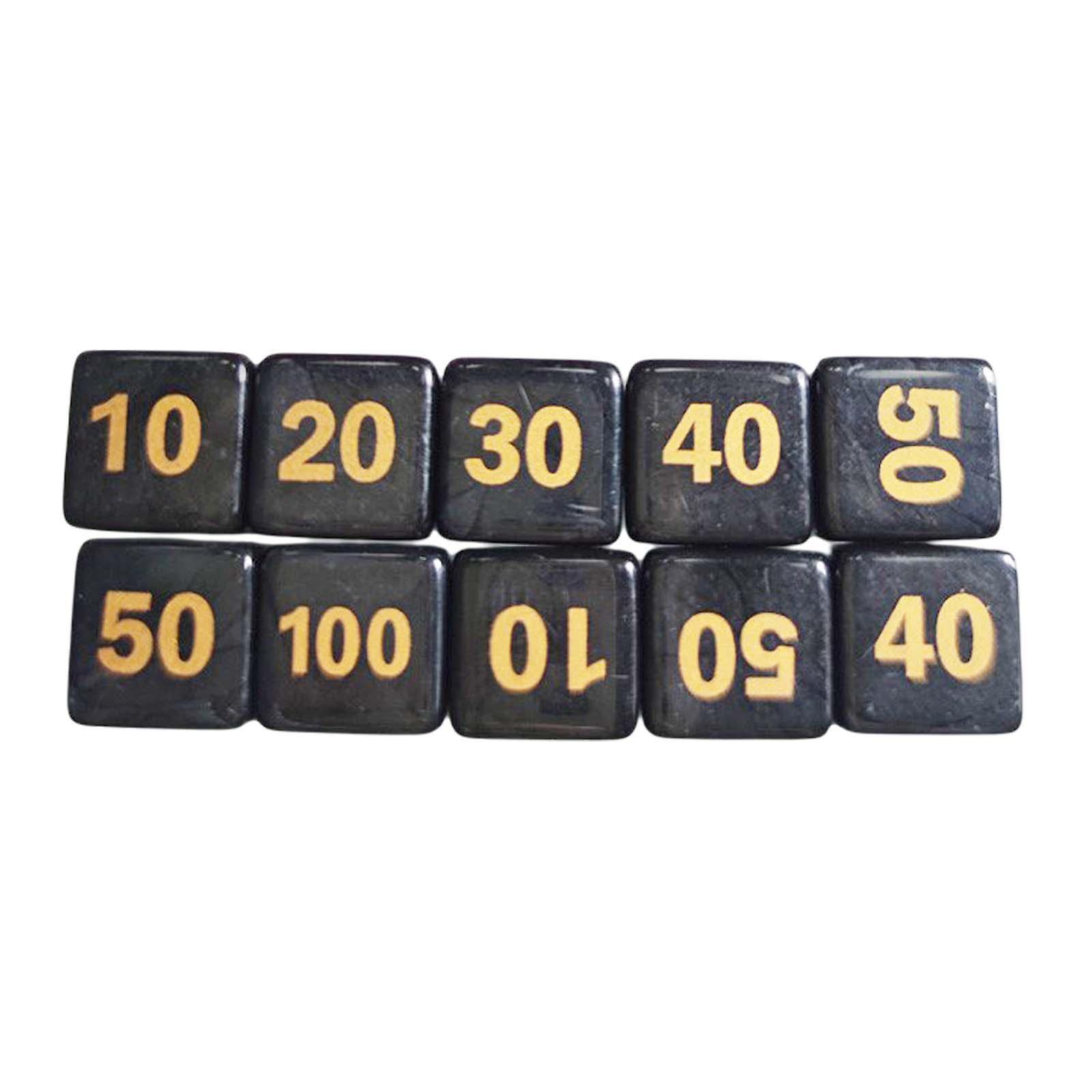 10x Acrylic Multi Sided Game Dice Set for Card game Favors Table Games