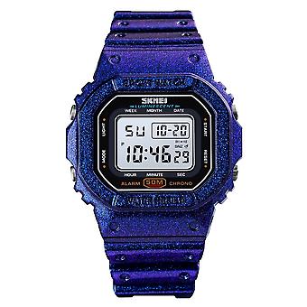 Skmei 1608 Multi-Function Student Electronic Watch Waterproof Timing Silicone Sports Watch