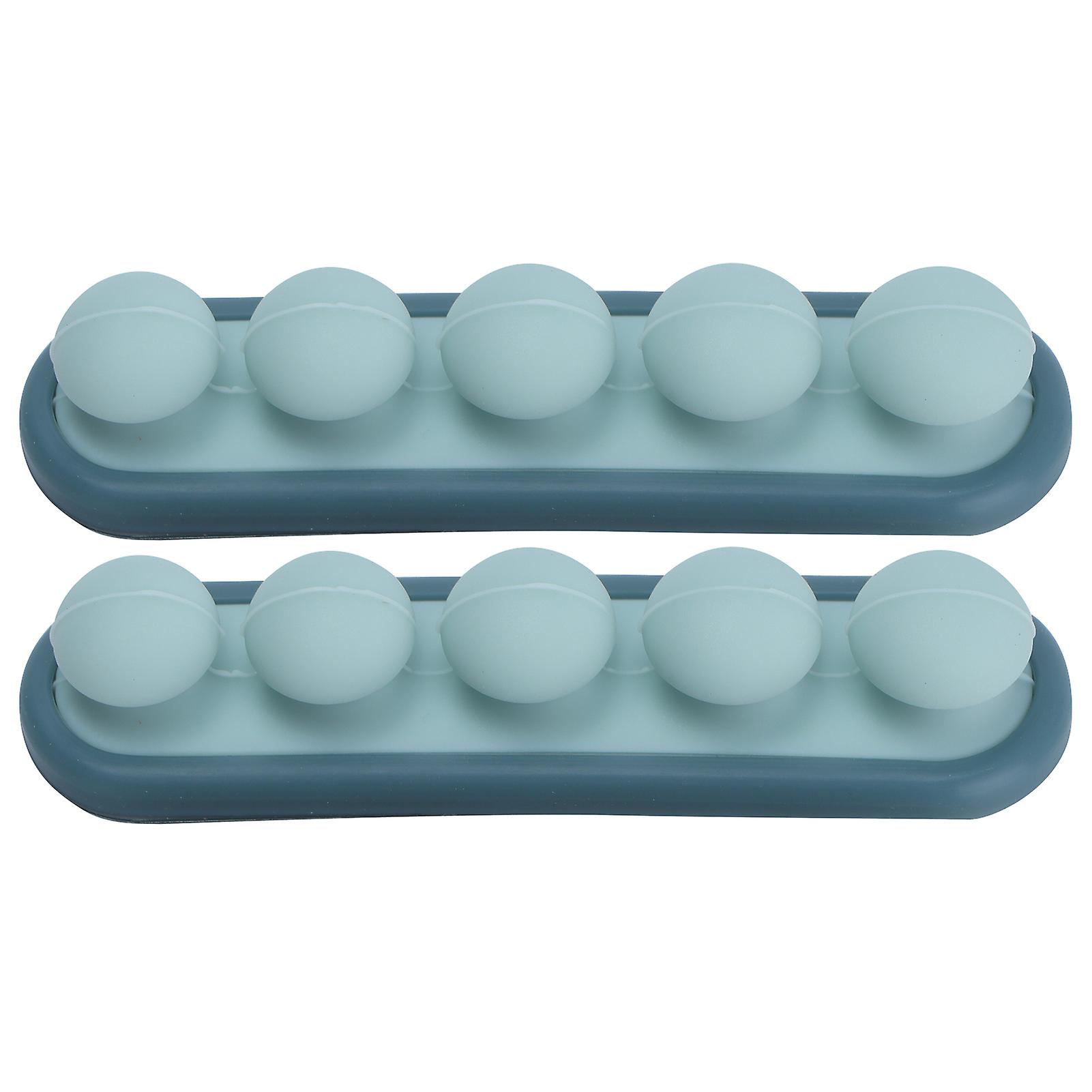 Dark Blue and Light Blue Cable Organizer: Self-Adhesive Silicone Cable Winder