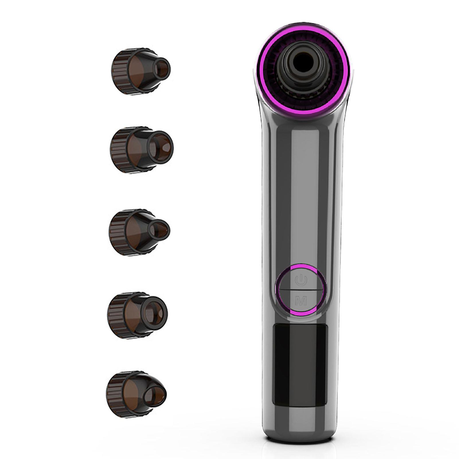 Gray Rechargeable Facial Pore Cleaner with Adjustable Suction for Deep Cleansing