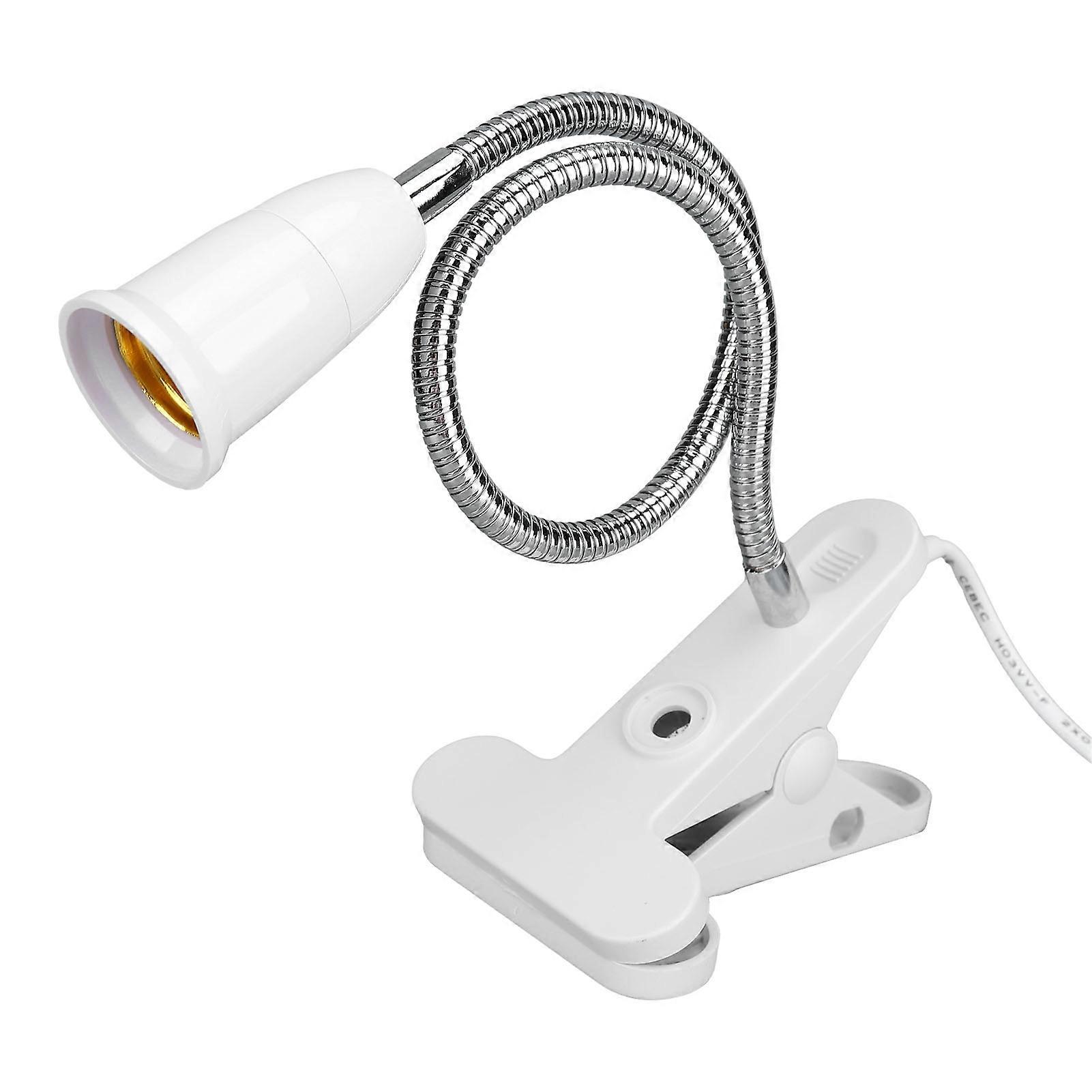 Desk Clip Clamp Lamp Holder LED E27 Light Socket Adjustable Neck Clip Lamp Holder ‑