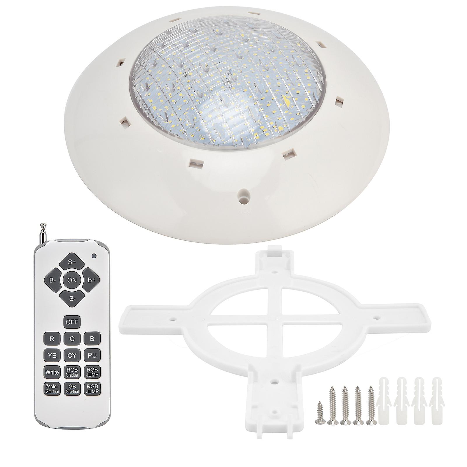 RGB LED Pool Light, Remote-Controlled Waterproof Underwater