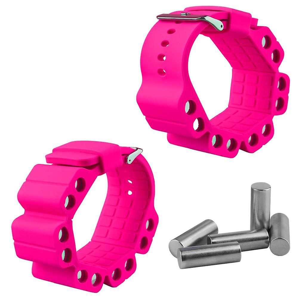 Lot de 2 bracelets lestés réglables pour poignets et chevilles, pour exercices, jogging, yoga, gymnastique, aérobic, Pilates