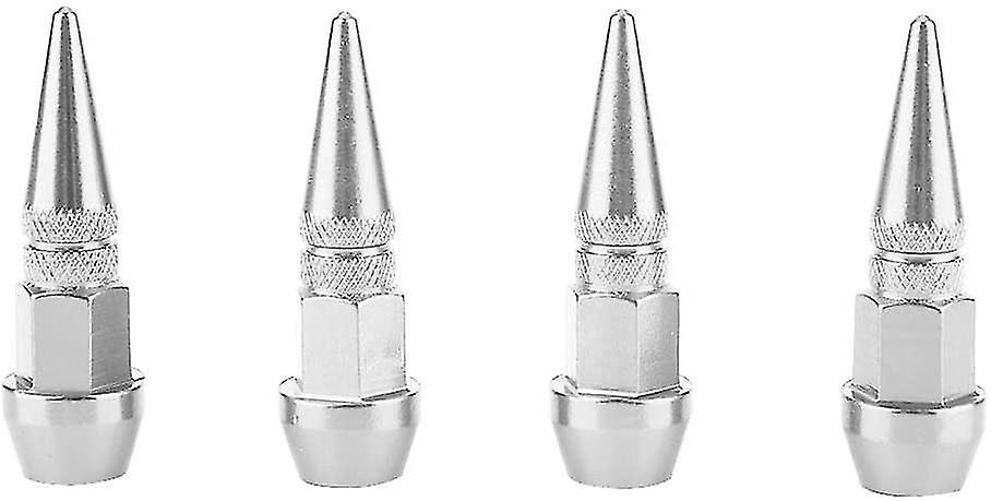 4 Stück Reifenstaubschutz (silber)