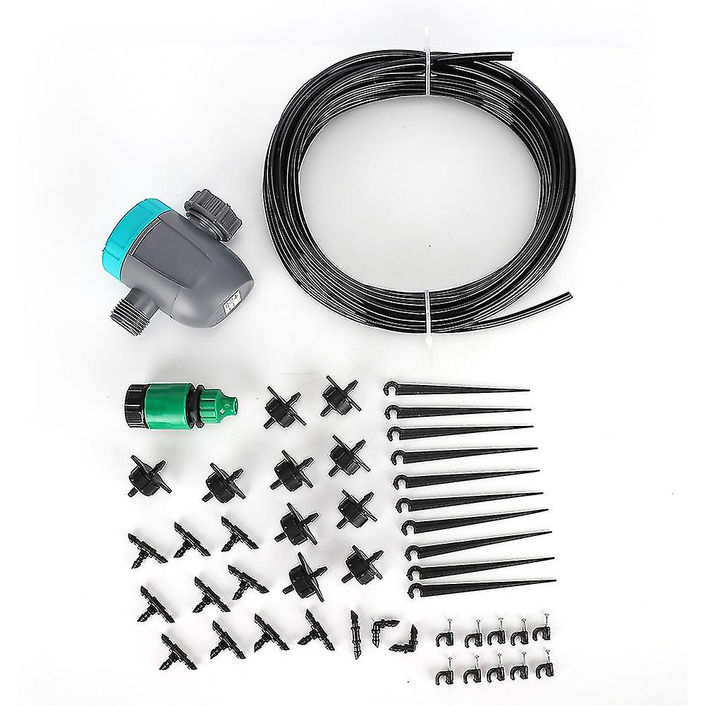 Automatic Drip Irrigation Set - 3/4in US Thread Controller, Nozzle, Hose Kit