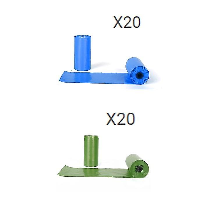 600 Pack Dog Poop Bags 2 Colors Suitable For Dog Poop Bags On The Go 33 x 22 cm Polyethylene Materia