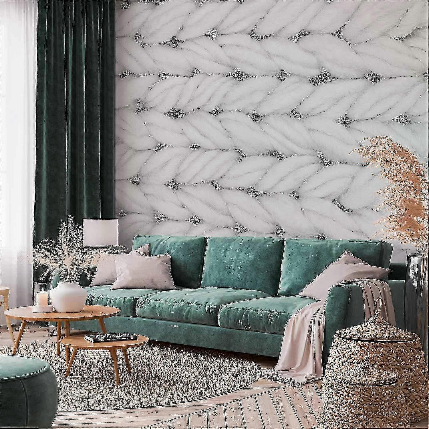 Self-adhesive Wall Mural - Real Wool - First Variant