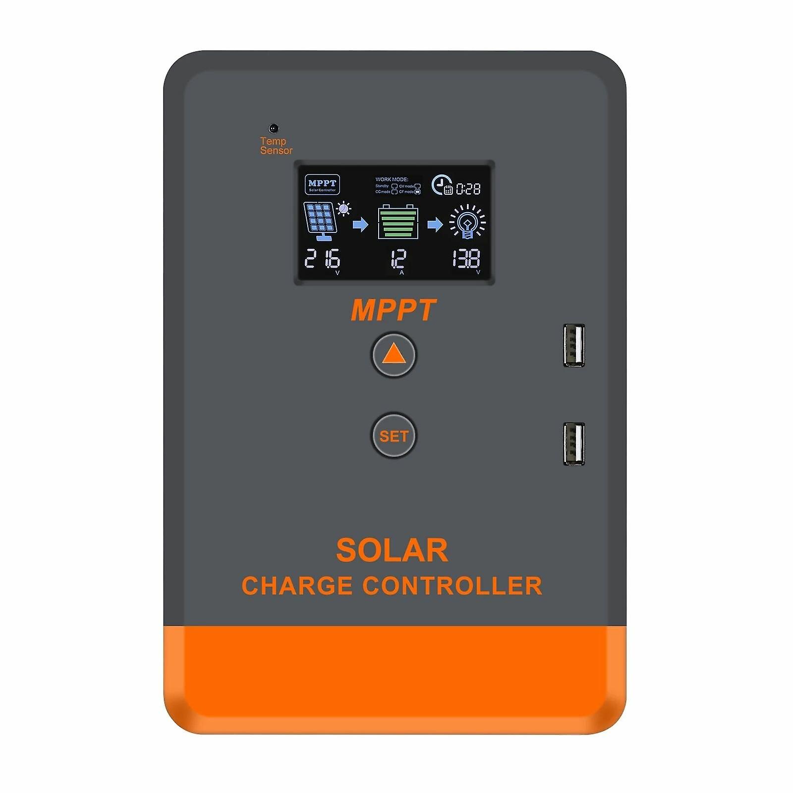 Mppt Solar Charger Controller 40a 30a 20a 12v 24v Solar Panel Controller Lcd Display Various Load Control Modes