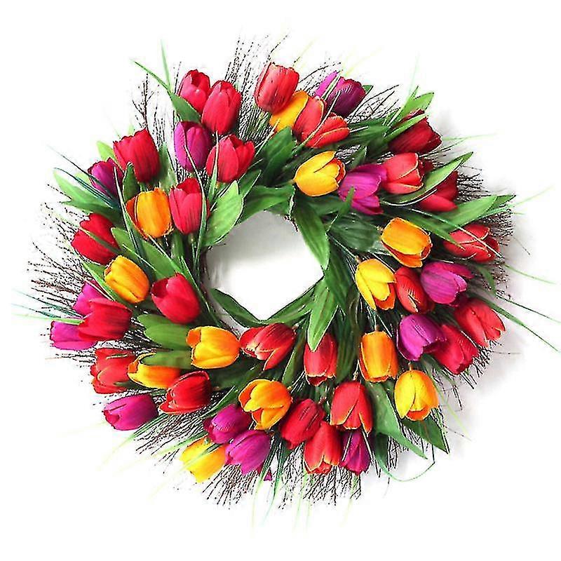 1pcs garland decoration, Tulip Wreath