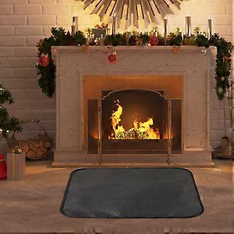 Tapete de silicone firepit proteção piso chaminé braseiro capa à prova de fogo resistente ao desgaste de alta temperatura dobrável portátil pano retardador de chama 100cm100