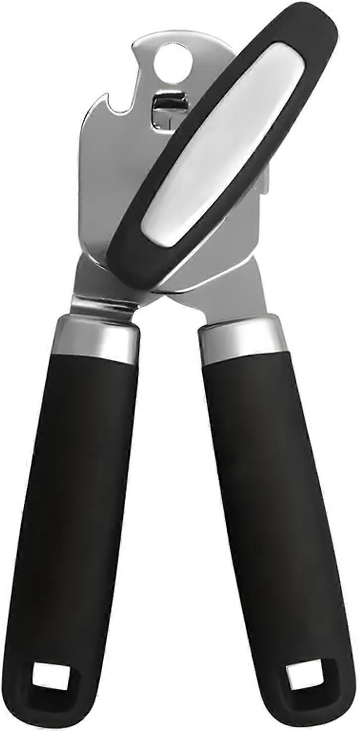 Tin Opener, Manual Operation, Suitable for Arthritic Hands, Tin Openers That Work with Stainless Steel Sharp Blade, Smooth Edge