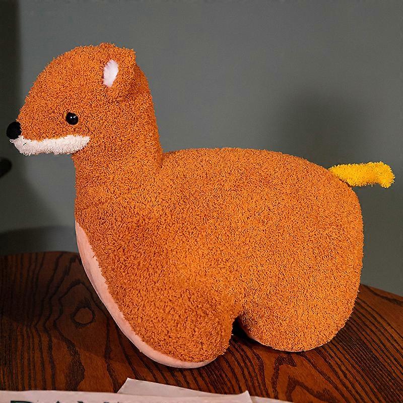 36CM Soft Animal Cartoon Pillow Kawaii Duck Fox Deer Stuffed Plush Animal Toy Plush Comfort Dolls Nap Pillow for Kids Girls