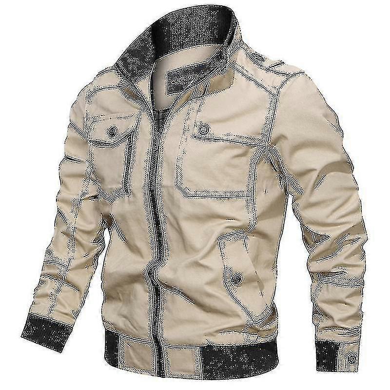 Men Military Cargo Combat Coat Bomber Jacket Army Outerwear