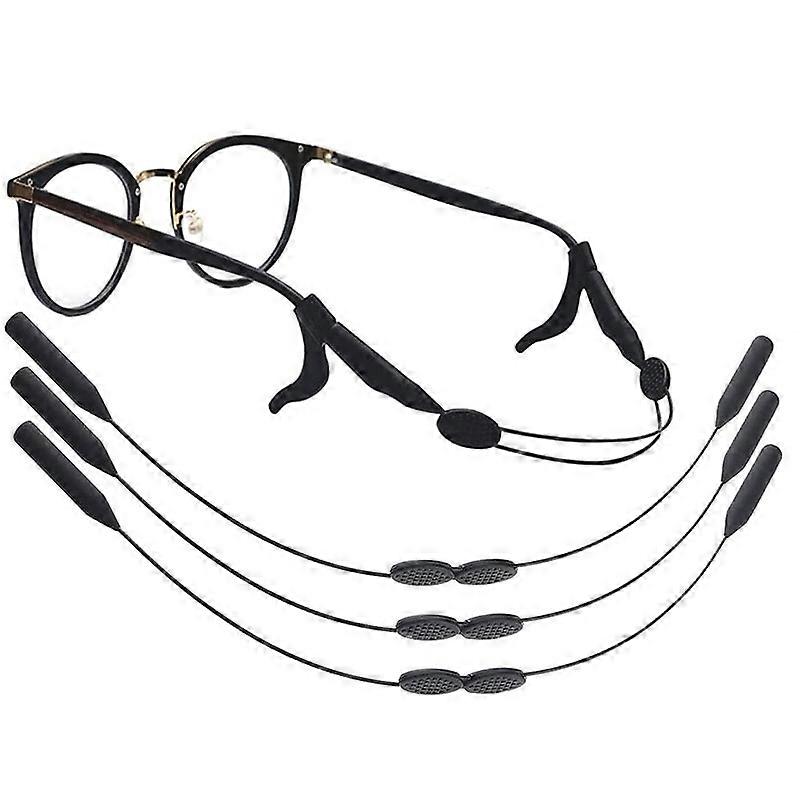 Adjustable Eyeglass Strap (4 Pack Fish Style) - No Tail Sunglass Strap - Eyewear String Holder