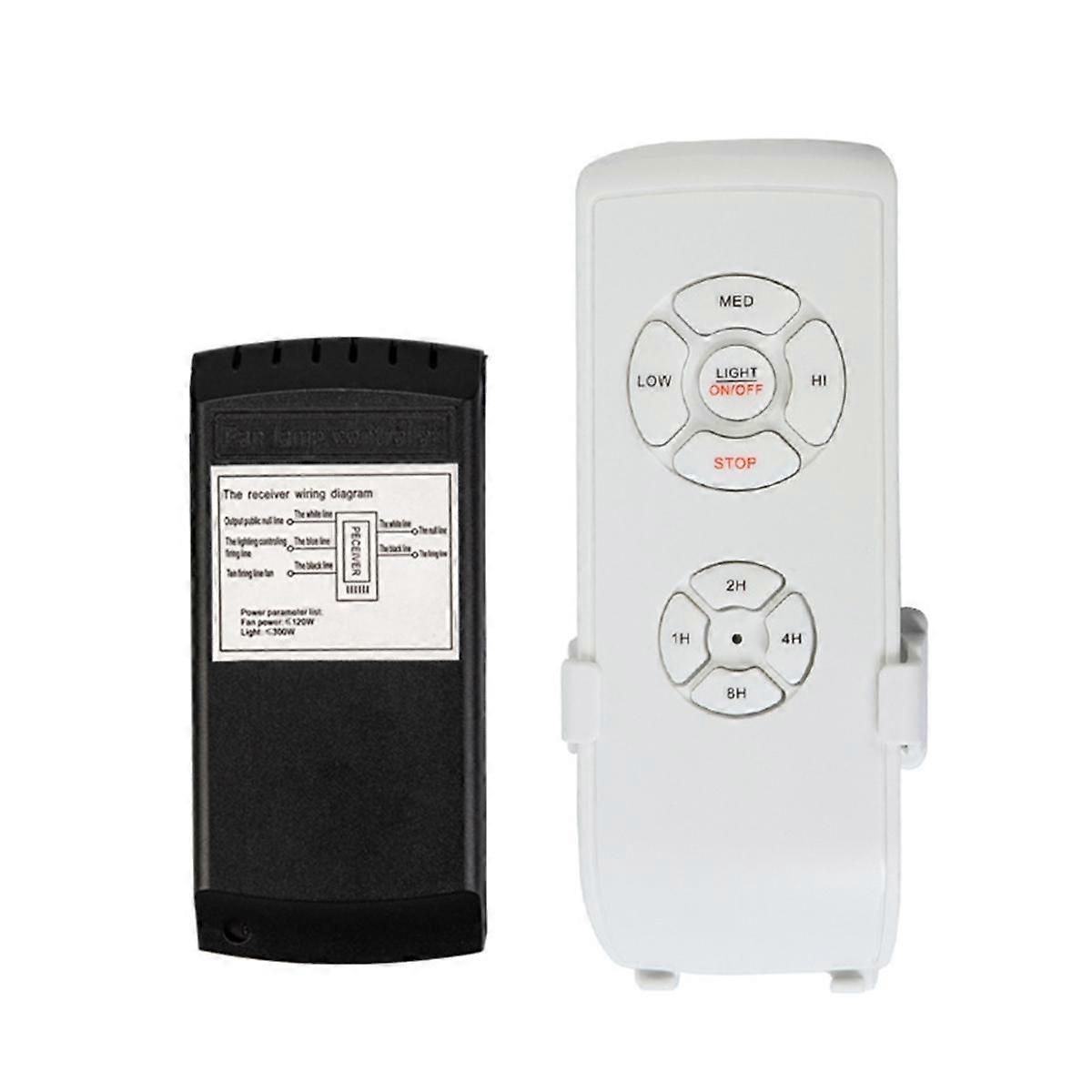 Ceiling Fan Remote Control Kit,Small Size Universal Ceiling Fans Light Remote, Speed, Light,Timing Wireless Control 110v