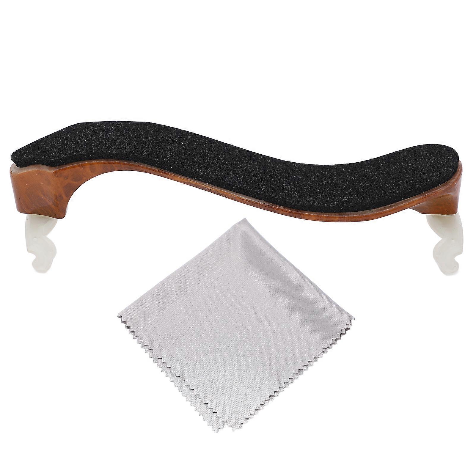 バイオリンショルダーレストバーズアイメープル高密度高さ調整可能シリコンアンチスリップピンチ 3/4 4/4 バイオリンショルダーパッド