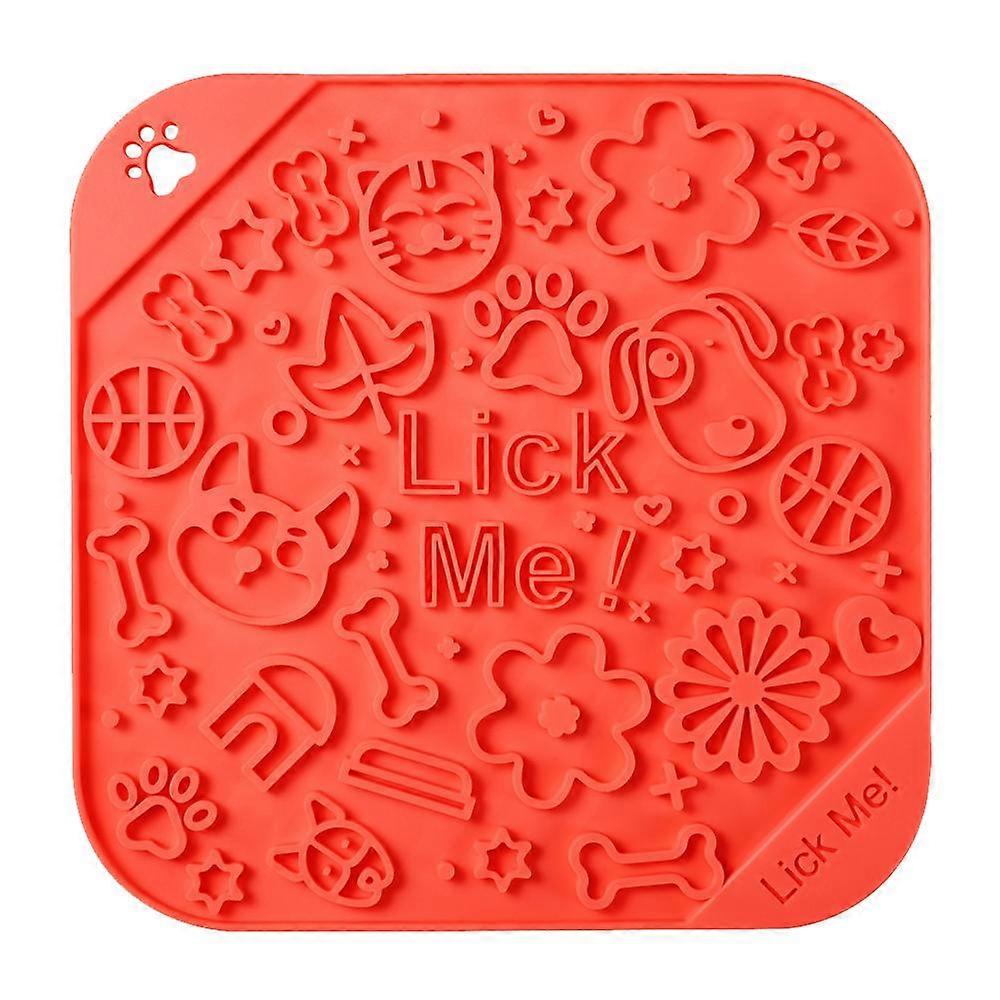 犬用スローフィーダーマット、退屈&不安軽減剤、犬用玩具&心を落ち着かせるおやつマットは、入浴のためのペットを助けます