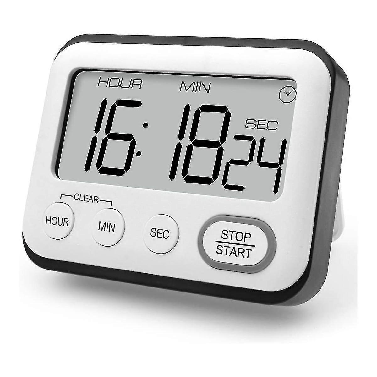 Kitchen Timer Alarm Clock Multifunctional Digital Cooking Timer With Lcd Display Big Digits Countdo