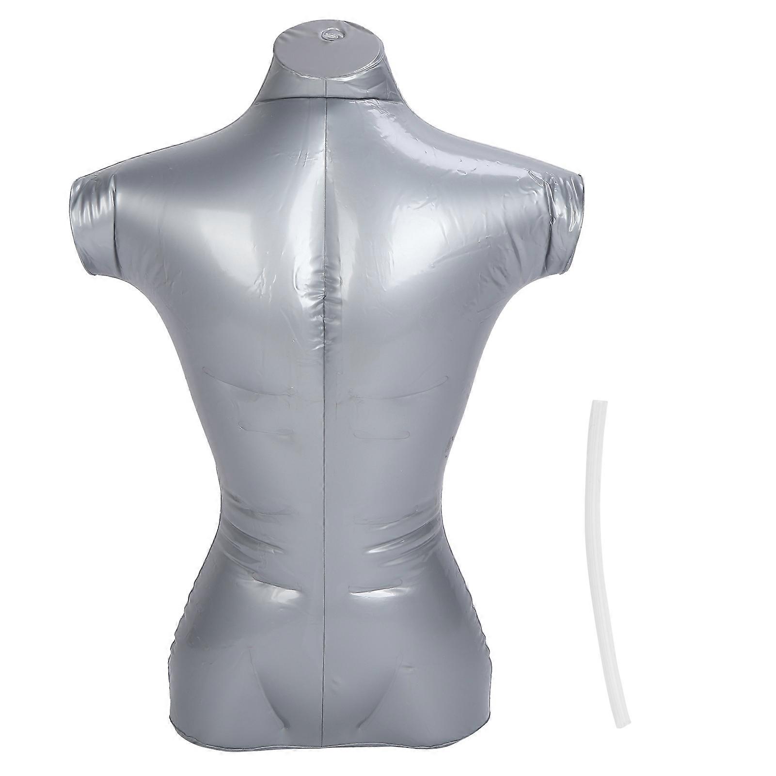 Mannelijke Opblaasbare Mannequins Model Upper Body Kleding Window Display Rack voor Kledingsdisplay
