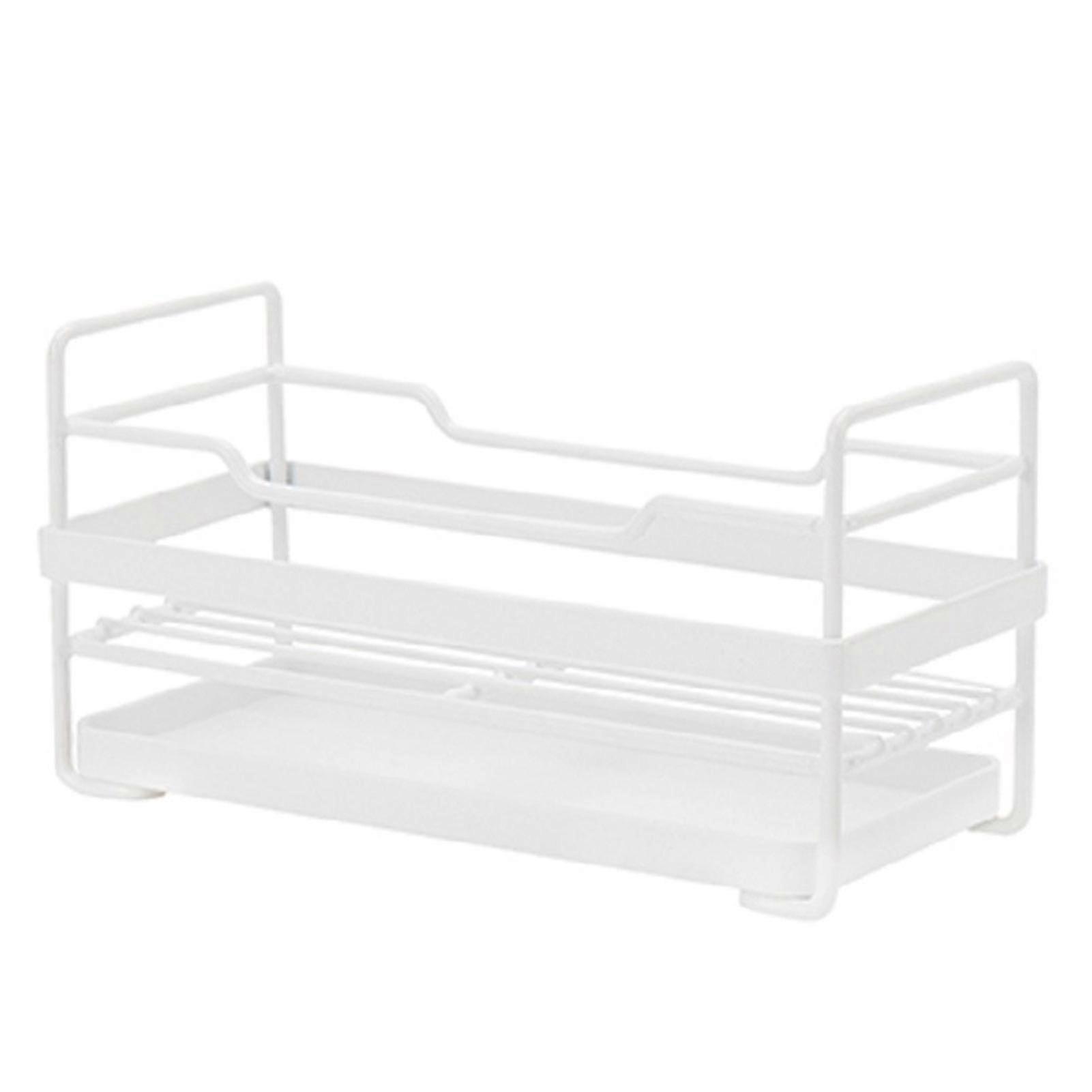 sponge draining rack with storage rack lightweight easy installation rack for kitchen bathroom sink