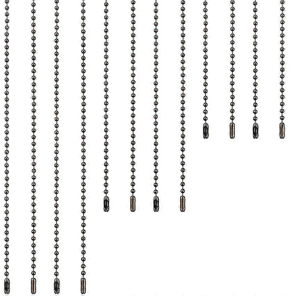 12 Pieces Ceiling Fan Pull Chain Extender Bronze Fan Chain Extension