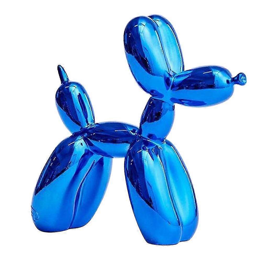 Exquisite Resin Decorative Balloon Dog Ornament Desktop Decoration Craft Blue