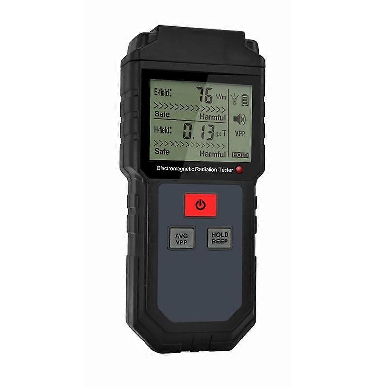 Digital Electromagnetic Radiation Detector Sensor LCD Indicator Data Lock EMF Meter Electric Magnetic Field Frequency Tester