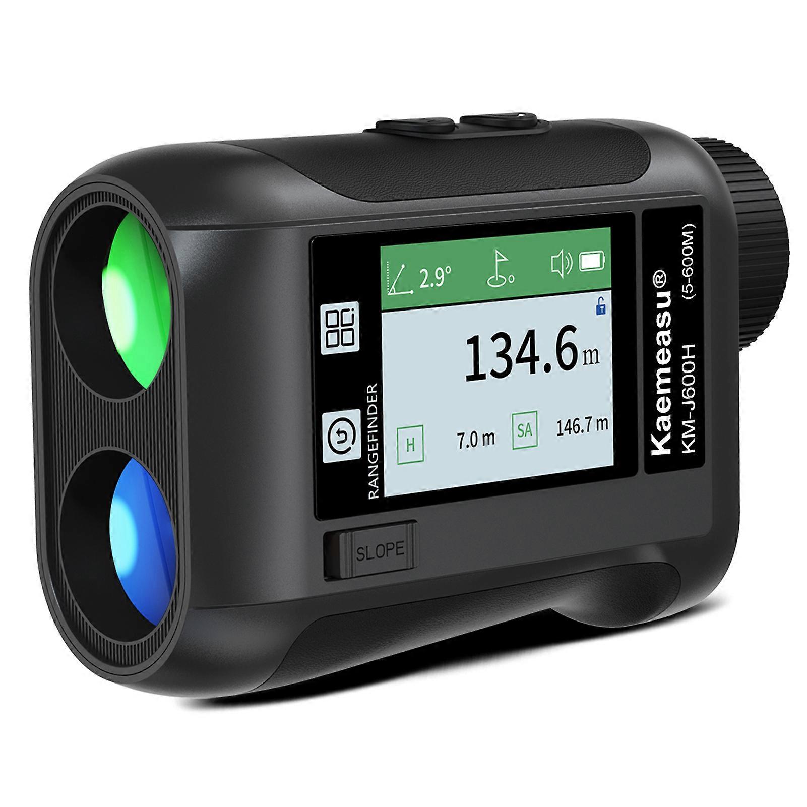 600M / 800M / 1200M / 1500M Golf Rangefinder Distance Meter with LCD Touch Screen 6.5X Magnification USB Rechargeable Range Finder with Speaker Slope
