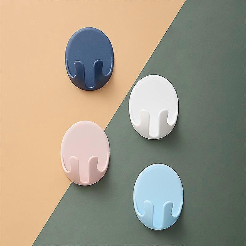 5pcs Adhesive Wall Mounted Multi-Function Wall Storage Hook Reusable Power Plug Socket Holder Home