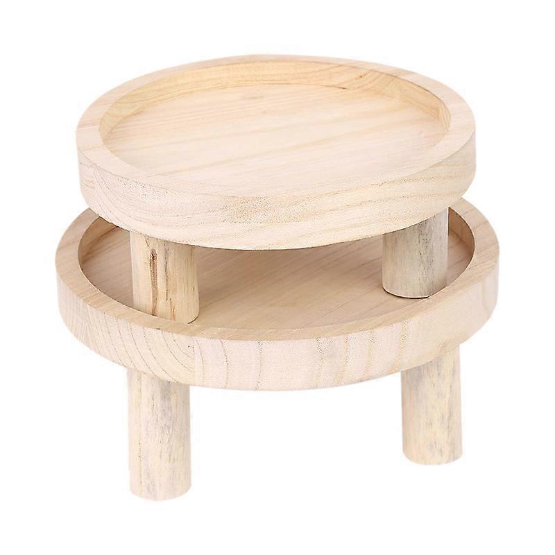 Wooden Flower Pot Stand Small Bench Footstool Art Plant Planter Display Holder Decorative Shelf Balcony Indoor Garden