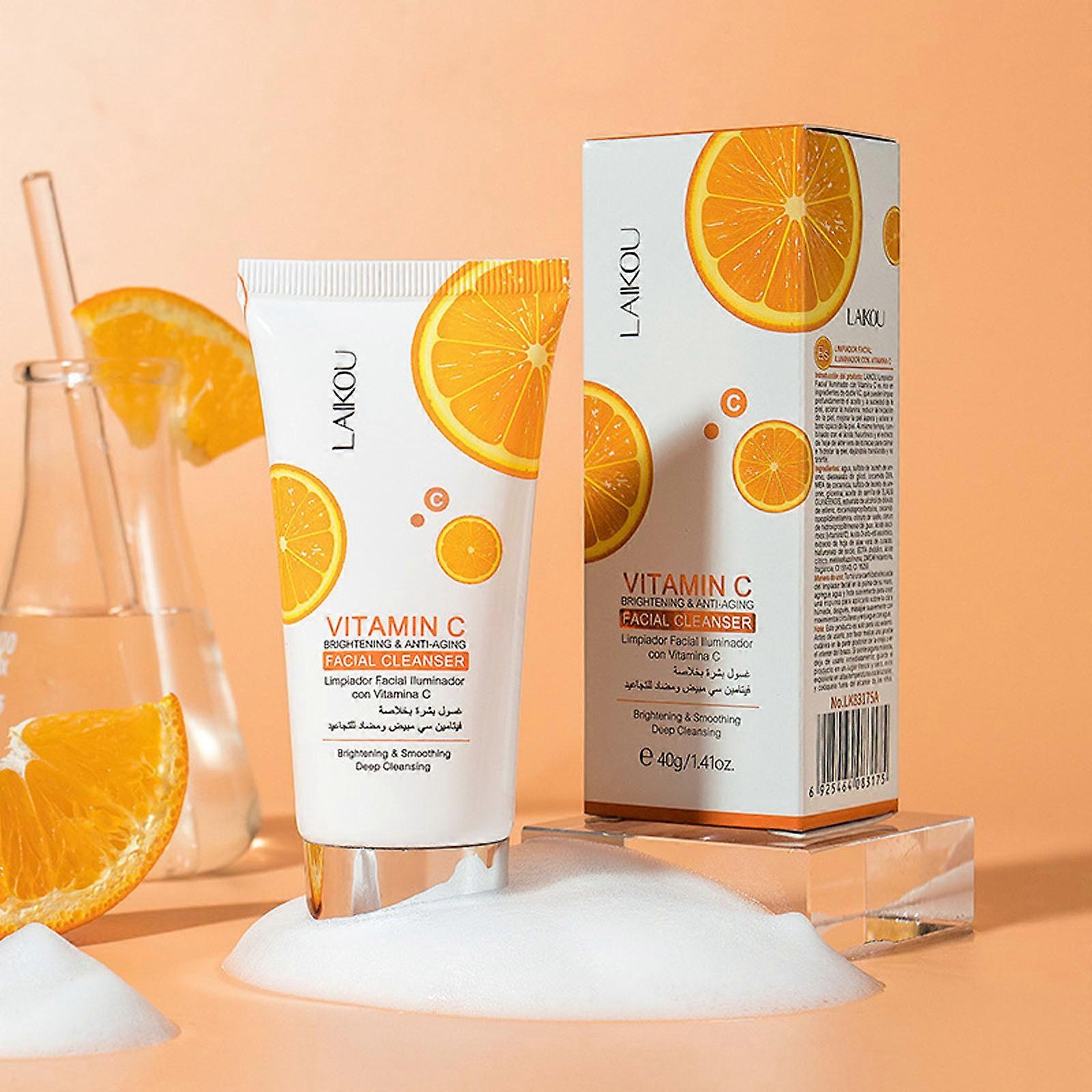 VC Whitening Cleansing Moisturizing Brightening Rejuvenating Cleanser Foam 40ml Cosmetic Sets FLY1740