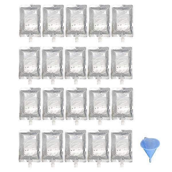 20pcs Drink Bag Drinks Flasks Liquor Pouch Drinking Container (transparent)