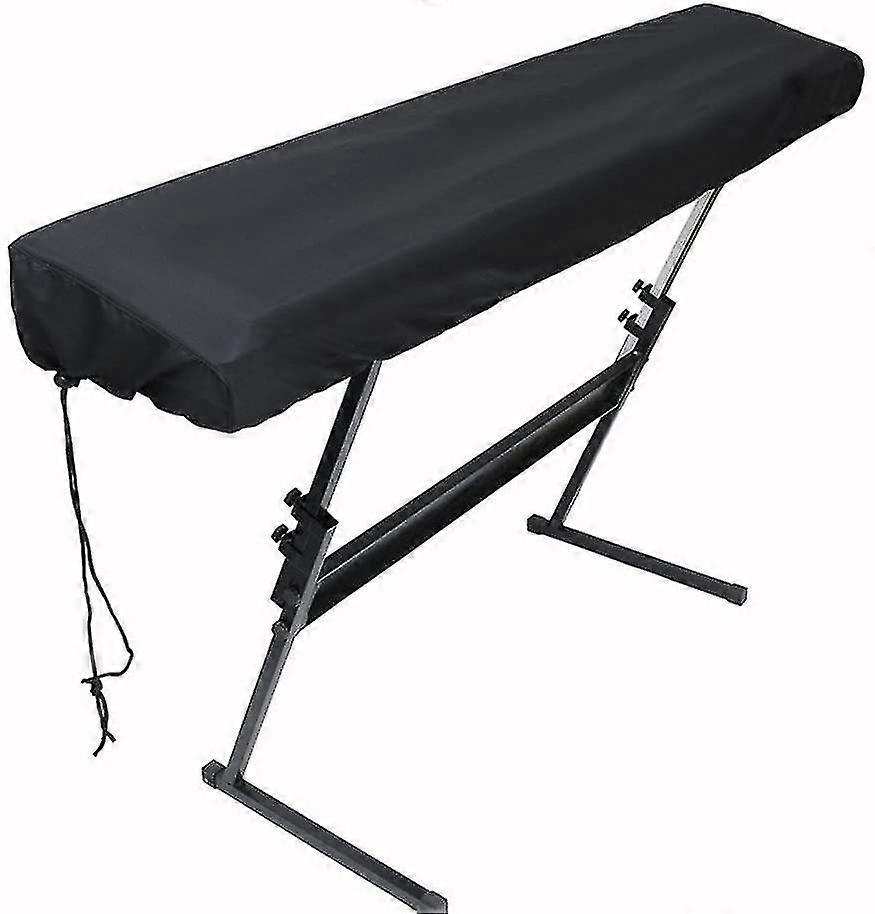Piano Keyboard Dust Cover For 76/88 Keys- Electric/Digital Piano Stretchable Protective Keyboard Cover, Elastic Cord Locking Clasp