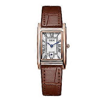 YingHwa Retro Square relógio feminino criativo de duas agulhas relógio de pulso feminino All-Match Casual Quartz relógio feminino pequeno