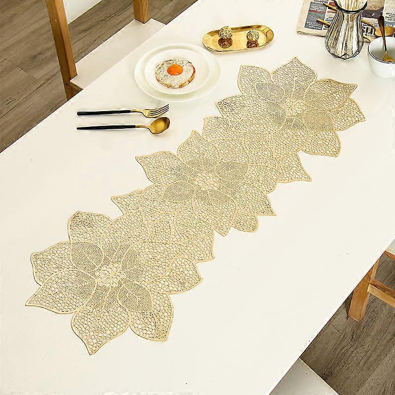 Hollow Table Runner Non  slip Flower Decor