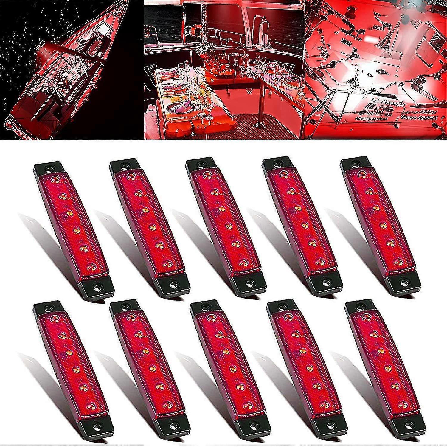 10pcs Marine Ship Lights, Practical Ship Deck Led Interior Lights, Decorative Lights