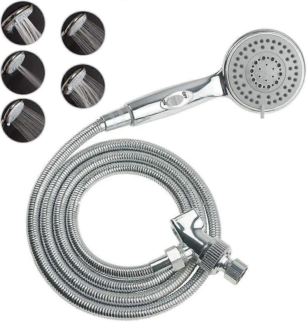 2025 Latest Model Handheld Shower Head with On/Off Switch - 5 Spray Settings 6.5