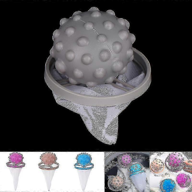 3pc Laundry Lint Pet Epilator Washing Machine Magic Ball Floating Filter Bag